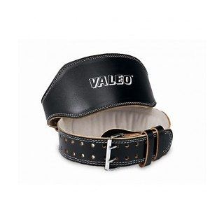 CINTURÃO DE COURO ACOLCHOADO M PRETO - Valeo Fitness